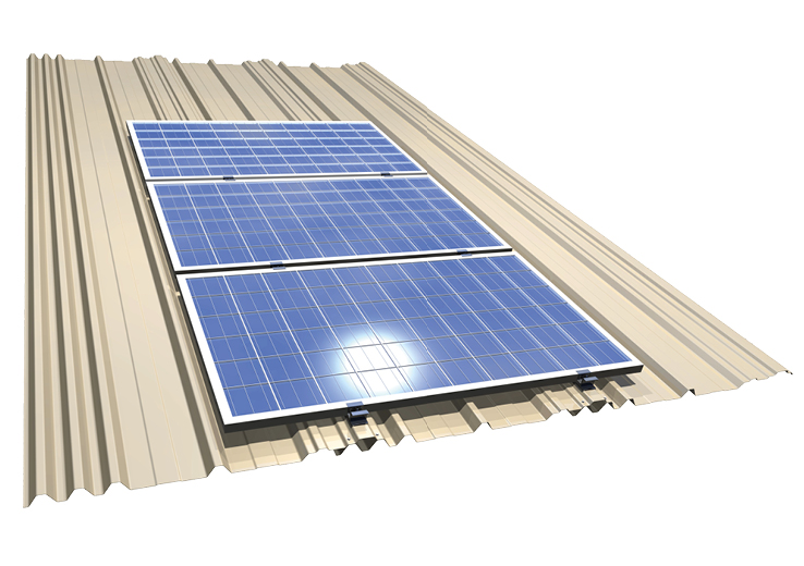Profils pour montage de système solaire sur toitures inclinées